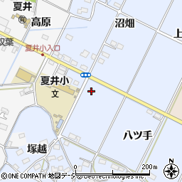 福島県いわき市平上大越八ツ手周辺の地図