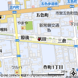 福島県いわき市平北白土笊田5周辺の地図
