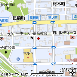 福島県いわき市平童子町1-1周辺の地図