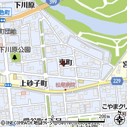 福島県いわき市平東町周辺の地図