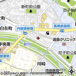 福島県いわき市内郷御台境町新町前6-10周辺の地図