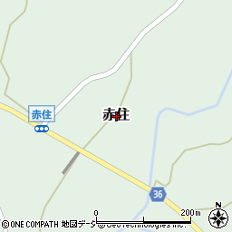 石川県羽咋郡志賀町赤住周辺の地図
