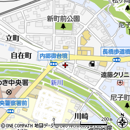 福島県いわき市内郷御台境町新町前8周辺の地図