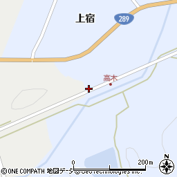 福島県白河市表郷高木（滝ノ上）周辺の地図