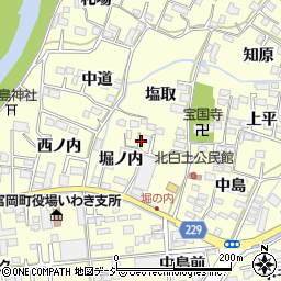 福島県いわき市平北白土堀ノ内周辺の地図