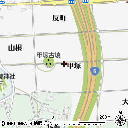 福島県いわき市平荒田目甲塚周辺の地図