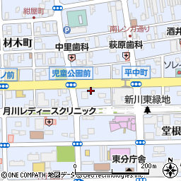 福島県いわき市平中町3周辺の地図