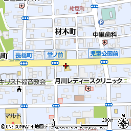 福島県いわき市平堂ノ前周辺の地図