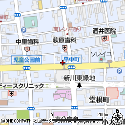 福島県いわき市平中町12周辺の地図