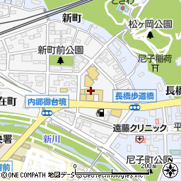 福島日産自動車いわき平店周辺の地図