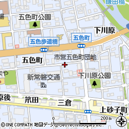 福島県いわき市平（五色町）周辺の地図