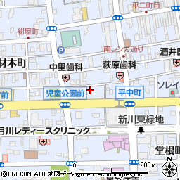 福島県いわき市平中町2周辺の地図