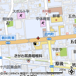 福島県いわき市平正内町周辺の地図