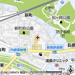 福島県いわき市内郷御台境町新町前3-22周辺の地図