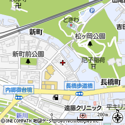 福島県いわき市内郷御台境町新町前2周辺の地図