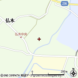 石川県羽咋郡志賀町仏木ワ周辺の地図