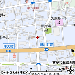 福島県いわき市平新川町周辺の地図
