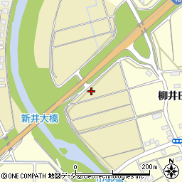 新潟県妙高市柳井田周辺の地図