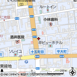 福島銀行平支店周辺の地図
