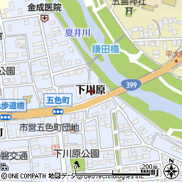 福島県いわき市平下川原周辺の地図