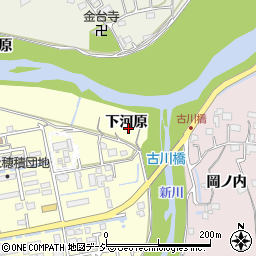 福島県いわき市平北白土（下河原）周辺の地図