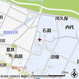 福島県いわき市平上大越石淵周辺の地図