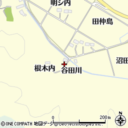 福島県いわき市平山崎根木内周辺の地図
