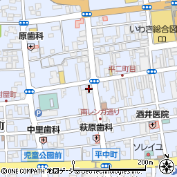 秋田銀行いわき支店周辺の地図