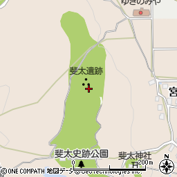 斐太遺跡周辺の地図