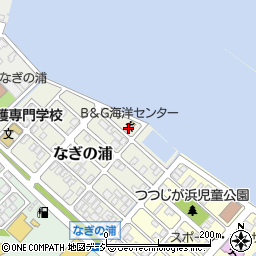 七尾市役所市営体育施設　七尾市Ｂ＆Ｇ海洋センター周辺の地図