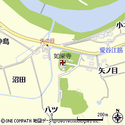 如来寺周辺の地図