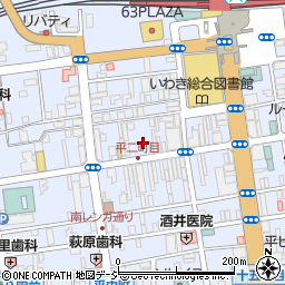 福島県いわき市平二町目周辺の地図