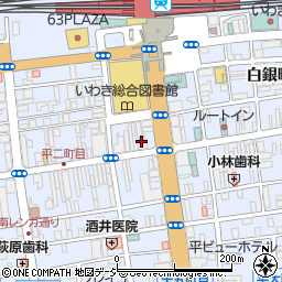 福島県いわき市平三町目周辺の地図