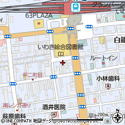 カラオケＢａｎＢａｎいわき駅前店周辺の地図