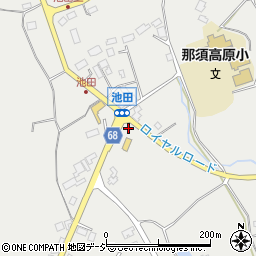 栃木県那須町（那須郡）高久丙周辺の地図