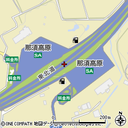 那須高原ＳＡ周辺の地図