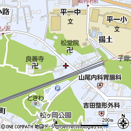 福島県いわき市平古鍛冶町周辺の地図