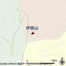 伊掛山周辺の地図