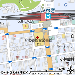 朝日新聞いわき支局周辺の地図