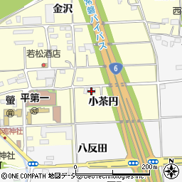 福島県いわき市平山崎小茶円周辺の地図