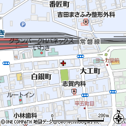 ファミリーマートいわき平大工町店周辺の地図