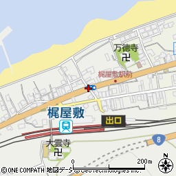 梶屋敷駅入口周辺の地図