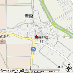新潟県妙高市雪森453-1周辺の地図