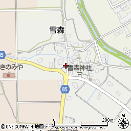 新潟県妙高市雪森106周辺の地図