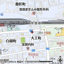 福島県いわき市平大工町周辺の地図