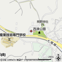 七尾市　西湊地区コミュニティセンター周辺の地図