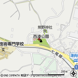 石川県七尾市津向町（松山）周辺の地図