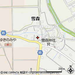 新潟県妙高市雪森105周辺の地図