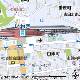 いわき駅前 赤ひょうたん周辺の地図