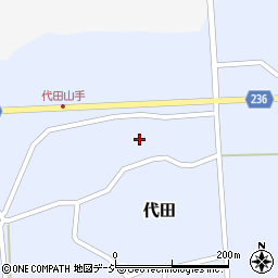 石川県羽咋郡志賀町代田ワ周辺の地図